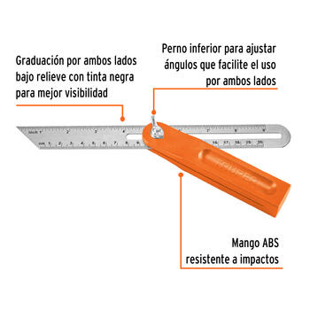 Regulējams stūrenis 200mm EFT-8 TRUPER (EFT-8)