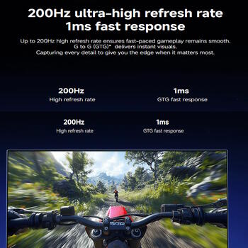 Spēļu monitors 23,8″ FHD 1920×1080 200 Hz 1 ms IPS HDR FreeSync Premium G24i 2026 OM4FE-EU Melns ELA6364EU Xiaomi (ELA6364EU)