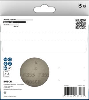 Slīpp.akmenim leņķa slīpm D 125 mm, K 60, 10 gab., Mazām leņķa slīpmašīnām PRO F355 SLĪPLOKSNE, 2608606755, BOSCH (2608606755)