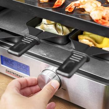 Gastroback Raclette-Fondue 42562, 2200 W, 1 л, 0,5 л, 1,55 м, нержавеющая сталь, антипригарное покрытие (42562)