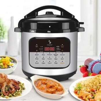 Beper Multivārāmie katli P101COS002, 6l, 1000W, 15 programmas, LED displejs, atliktais starts, nerūsējošais tērauds (P101COS002)