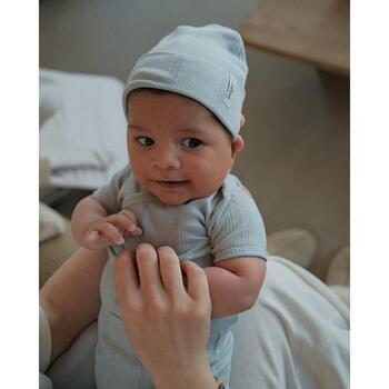 Lodger BEP 032_0-6 детская шапочка, 0-6M, синяя, Oeko-Tex, 100% органический хлопок (BEP 032_0-6)