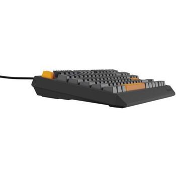 Genesis Thor 230 TKL mehāniskā spēļu tastatūra NKG-2081, 87 taustiņi, Outemu Red, RGB LED, USB Type-C, 3000 mAh, QWERTY, Hot-Swap (NKG-2081)