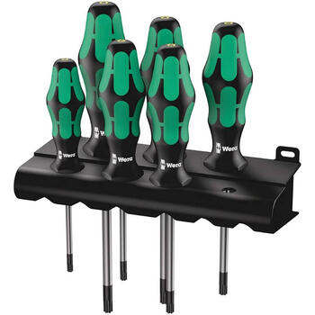 Skrūvgriežu komplekts 367/6 HF TORX 6 gab. 05028059001 WERA (05028059001)