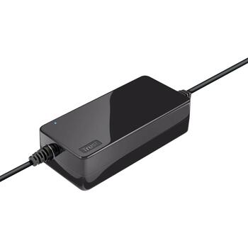 Trust strāvas adapteris 22142 90W portatīvajiem datoriem, 100-240V, 1.8m kabelis, melns, pārslodzes aizsardzība (22142)