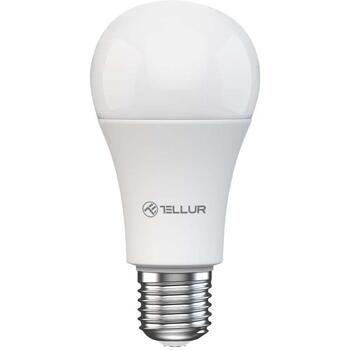 Tellur Умная WiFi Лампа E27 TLL331341, 9W, 820lm, 2700K-6500K + RGB, 2.4GHz, диммируемая (TLL331341)