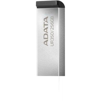 Adata USB флеш-накопитель UR350-256G-RSR/BK 256 ГБ, USB 3.2 Gen 1, скорость чтения 100 МБ/с, металлический корпус (UR350-256G-RSR/BK)