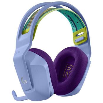 Logitech гарнитура G733 981-000890 беспроводная, 20 м, 29 ч работы от аккумулятора, 40 мм динамики, RGB подсветка, 39 Ω (981-000890)