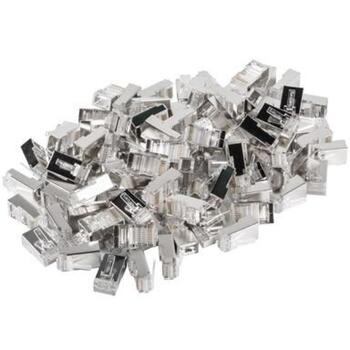 Lanberg RJ-45 разъем 8P8C PLS-5000, 100 шт., F/UTP, прозрачный, нержавеющая сталь (PLS-5000)
