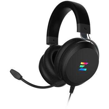 Zalman Провода наушники ZM-HPS610 BK, 50mm, 32Ω, 110dB, 20-20KHz, 2.2m, 3.5mm, USB, однонаправленный микрофон (ZM-HPS610 BK)
