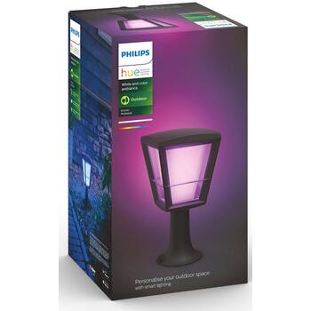 Philips Hue уличный пьедестальный фонарь WCA Econic 8718696170595, 15Вт, 1140лм, 2000-6500K, IP44, LED, Bluetooth, Zigbee, черный (8718696170595)