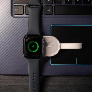 Tellur bezvadu lādētājs TLL151441, 1200mAh, 5V-1A, 2,5W Apple Watch, Type-C, 1,5h uzlādes laiks, drošības aizsardzība (TLL151441)