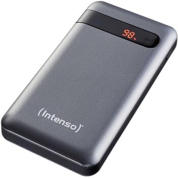 Intenso Power Bank 7332330 10000 мАч, Li-Polymer, USB-C PD, USB-A QC, 2 устройства, LCD дисплей, антрацит (7332330)