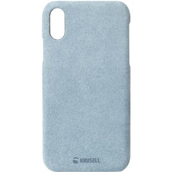 Krusell Telefona vāciņš 61467, 15,5cm, zila, zamšāda, aizmugurējais vāciņš, izgriezums kamerai, aizsardzība pret skrāpējumiem (61467)
