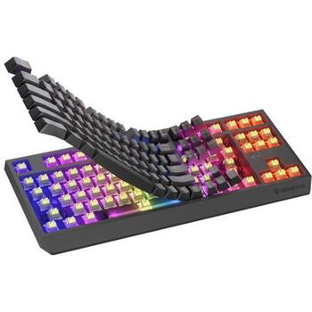 Genesis Thor 230 TKL механическая игровая клавиатура NKG-2108, 3000 mAh, 2.4 GHz, Bluetooth, USB, RGB, Outemu Silent Lemon, черная (NKG-2108)