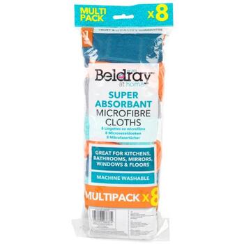 Beldray Микрофибровые тряпки LA066374FEU7, 8 шт., многоцветные, универсальные, прочные (LA066374FEU7)