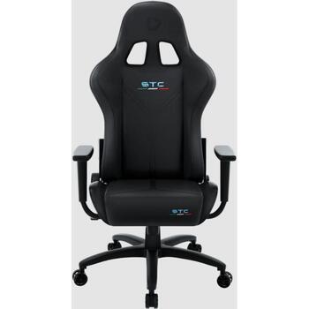 Onex Игровое кресло ONEX-STC-T-P-B, 125кг, 90°–135°, механизм бабочка, металлический каркас, ПВХ, черный (ONEX-STC-T-P-B)