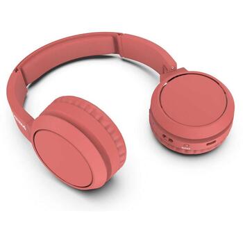 Philips TAH4205RD/00 Bluetooth наушники on-ear, 32mm, 20-20000Гц, 32Ом, 29ч, USB-C, красный (TAH4205RD/00)