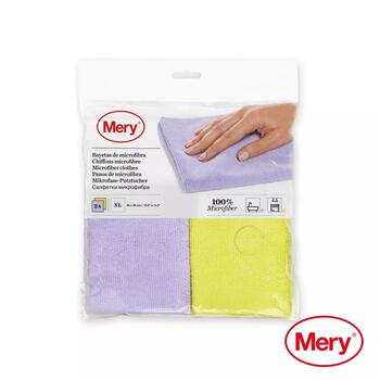 Mery Mikrošķiedru lupatiņas 050954, 2gb, 38x36cm, 80% poliesters, 20% poliamīds, superabsorbējošas (050954)