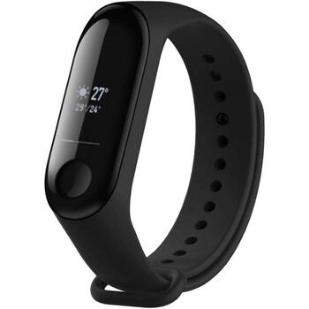 Fixed Силиконовый ремешок для Xiaomi Mi Band 3/4 FIXSSTB-1414-BK, черный, водо- и пото-устойчивый, 1 шт. (FIXSSTB-1414-BK)