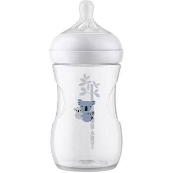 Philips Avent Natural Response бутылочка для кормления Koala SCY903/67, 260 мл, соска среднего потока, 1м+, антиколиковая, без BPA (SCY903/67)