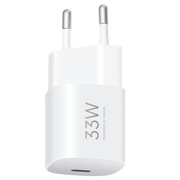 Universāls ātrās uzlādes adaptīvs lādētājs viedtālruņiem un planšetdatoriem 33 W USB-C PD GaN Nano Balts BHR087LEU-1 Xiaomi (BHR087LEU-1)