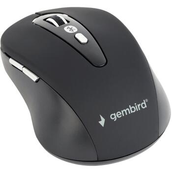 Gembird optiskā pele MUSWB-6B-01, Bluetooth 3.0, 6 pogas, 800/1200/1600 DPI, melna (MUSWB-6B-01)