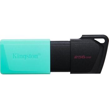 Kingston USB флеш-накопитель DTXM/256GB, 256 GB, USB 3.2 Gen 1, черный/теал, 1 шт, -20 - 85 °C, 0 - 60 °C (DTXM/256GB)