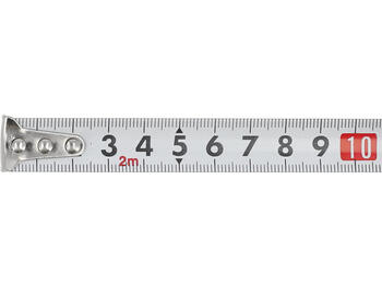 Vorel Mērlente 10122, 2m, 16mm, tērauda, PVC, gumijas pārklājums, 3 fiksācijas pogas, metriskā skala (10122)