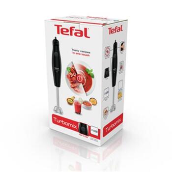 Tefal rokas blenderis Turbomix HB1218, 350 W, maināms ātrums, nerūsējošā tērauda asmeņi, noņemama pamatne, ergonomisks rokturis (HB1218)