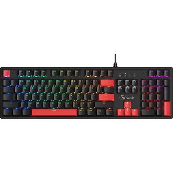 A4Tech Bloody S520N Fire Black A4TKLA47737, механическая клавиатура, 104 клавиши, переключатели BLMS Red Plus, RGB, USB, 1.8м (A4TKLA47737)