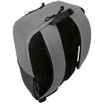 Targus Sagano ceļojumu mugursoma TBB634GL, 39,6 cm, 22 L, melna pelēka, SafePort Sling, RFID kabata, lietus pārsegs (TBB634GL)