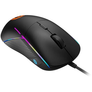 Vadu spēļu pele ar RGB apgaismojumu 6 līmeņu DPI līdz 7200 DPI 6 programmējamas pogas USB Shadder GM-321 Melna CND-SGM321 CANYON (CND-SGM321)