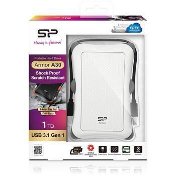 Silicon Power Armor A30 внешний жесткий диск SP010TBPHDA30S3W, 1 TB, 2.5
