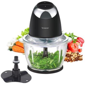 Beper Измельчитель P102ROB003, 500W, 2 скорости, 0.5л стеклянная чаша, ножи из нержавеющей стали, насадка для эмульгирования (P102ROB003)