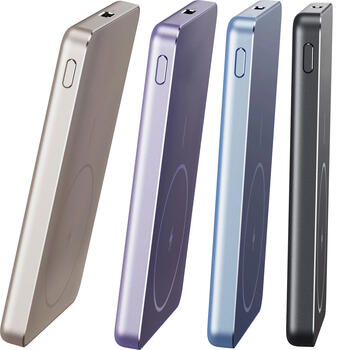 Сверхтонкий внешний аккумулятор с магнитной фиксацией 22.5 W 5000 mAh 24 pin USB-C 103×67×12 mm фиолетовый BHR08PNGL Xiaomi (BHR08PNGL)