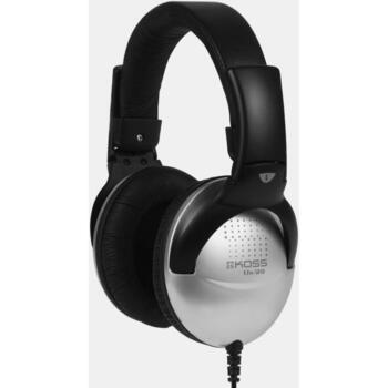 Koss Наушники UR29 195794, 100Ω, 101dB/mW, шумоподавление, складные, черный/серебристый (195794)