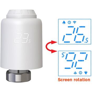 Tellur умный WiFi термостатический радиаторный клапан RVSH1 TLL331441, 5-35°C, 0,1°C точность, LED, WiFi, 2,4 GHz (TLL331441)