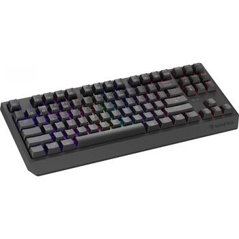 GENESIS Thor 230 TKL klaviatūra NKG-2107, mehāniskā, QWERTY, 87 taustiņi, 3000 mAh, 2.4 GHz, Bluetooth 3.0, USB Type-C, RGB LED (NKG-2107)