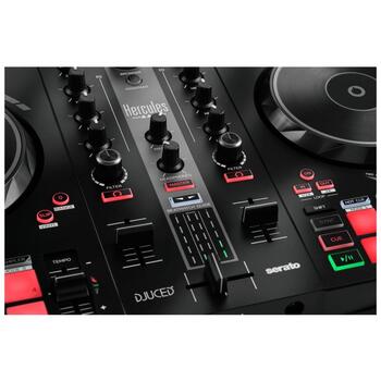 Hercules DJ контроллер DJControl Inpulse 300 MK2, DJ Essentials Kit, USB подключение, колонки, 2 канала (4781049)