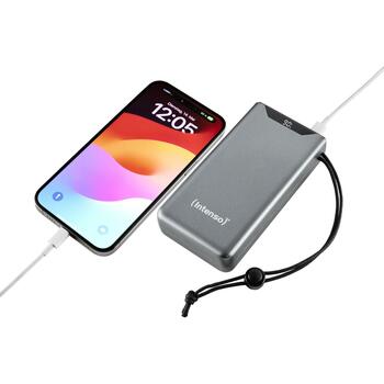 Intenso Power Bank 7332054 20000 мАч, Li-Polymer, 20 Вт, 1x USB Type-A, 1x USB Type-C, защита от ЭСД (7332054)