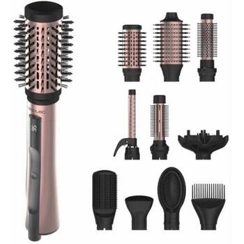 Cecotec Фен CeramicCare 10in1 AirBrush A01_EU01_116277, 1200 Вт, 3 уровня нагрева, ионное кондиционирование, черный/розовый (A01_EU01_116277)