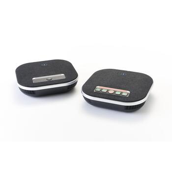 Boom Collaboration Спикерфон GEMINI BM02-0015, 15.2см, 15.2см, 3.8см, Bluetooth 5.0, 4 микрофона, 10ч аккумулятор (BM02-0015)