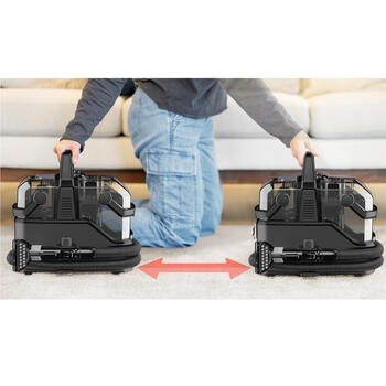 Компактный очиститель с функцией мойки 400W с легкой конструкцией SpotClean C9 Select черный серебристый X 3989N Bissell (3989N)