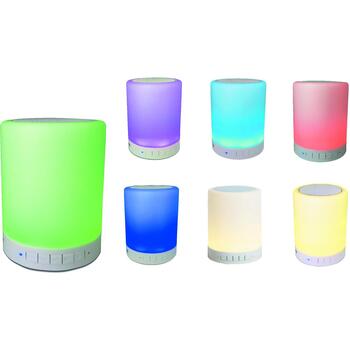 Denver BTL-30 111151010500, Bluetooth-колонка, 3 Вт, 10 м, 1200 мАч, MicroSD, FM-радио, громкая связь, LED, белый (111151010500)
