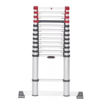 HAILO 037113131 Teleskopiskās kāpnes T80 FlexLine, alumīnijs, 13 pakāpieni, 380 cm, 150 kg, 111-380 cm (037113131)