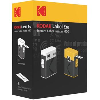 Kodak M50 Label Era Instant Label Printer Cartridge Bundle ( + 13 Rolls) Yellow (M50Y)