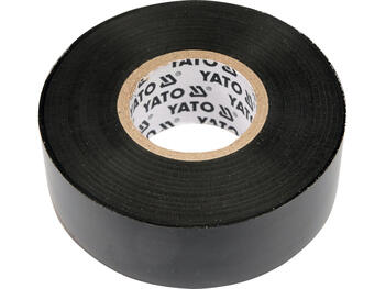 Yato электроизоляционная лента YT-8174, 25мм, 20м, 0.19мм, ПВХ, черная, EN60454-3-1-1/F-PVC/60/R-Tp, >40кВ/мм, >125%, <1с (YT-8174)