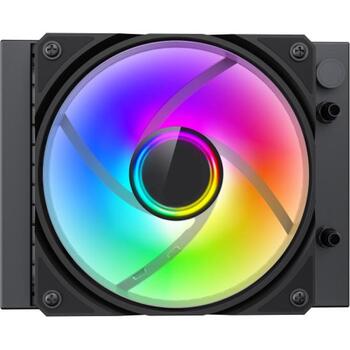 Gamemax procesora dzesētājs ICEBURG 120 BK, 62.82 cfm, TDP līdz 180W, ARGB LED apgaismojums, 800-2000 rpm (ICEBURG 120 BK)