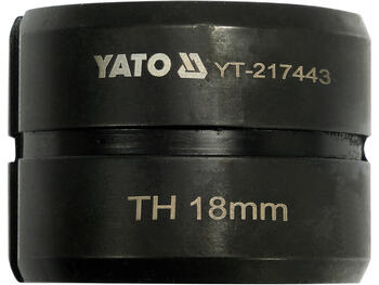 Yato сменные матрицы для пресс-клещей YT-217443, 18мм, тип TH, сталь 40Cr, для труб PEX-Al-PEX и PE-RT/Al/PE-RT, YT-21735 (YT-217443)